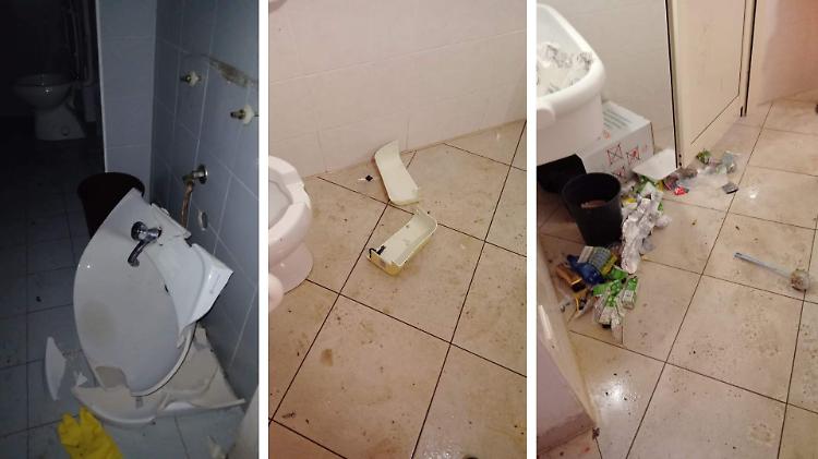 Vandalismi, due bagni pubblici completamente distrutti