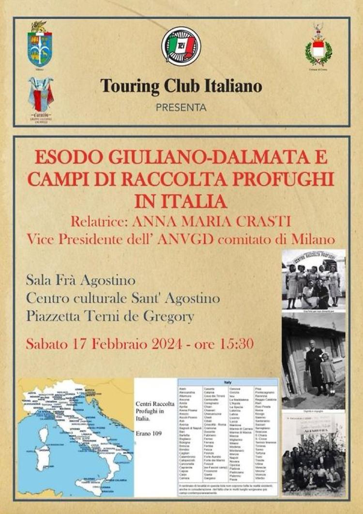 Incontro con Anna Maria Crasti sull'esodo giuliano-dalmata