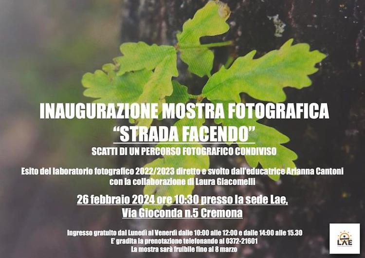 "Strada facendo" Scatti di un percorso fotografico condiviso