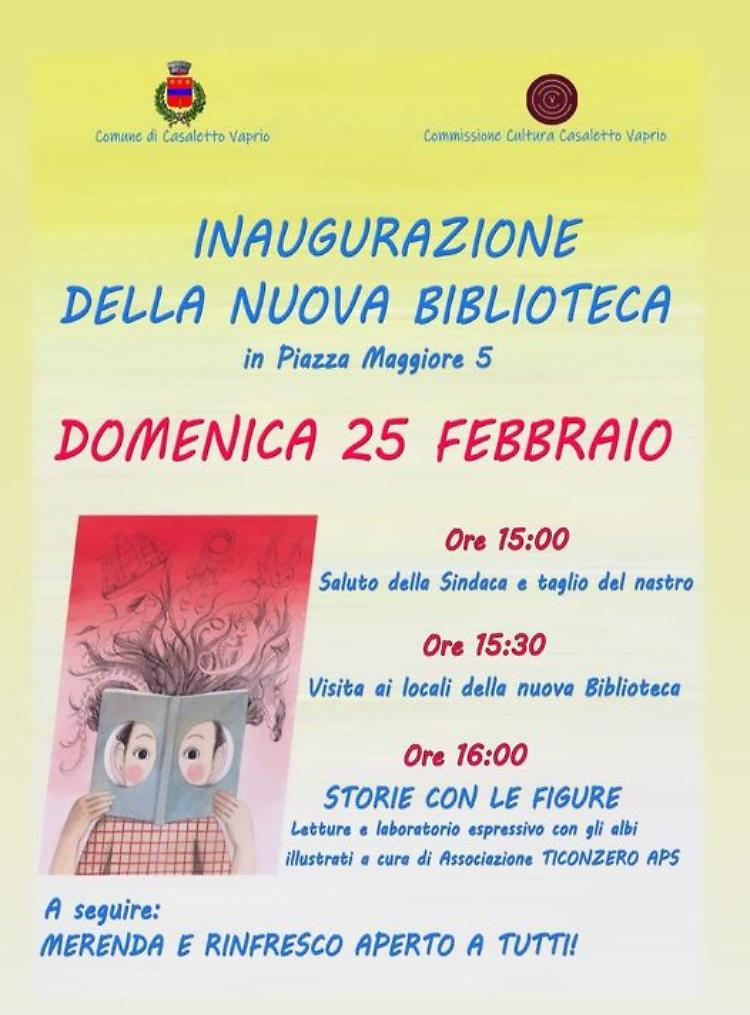 Nuova biblioteca: visita ai locali e laboratorio per bambini