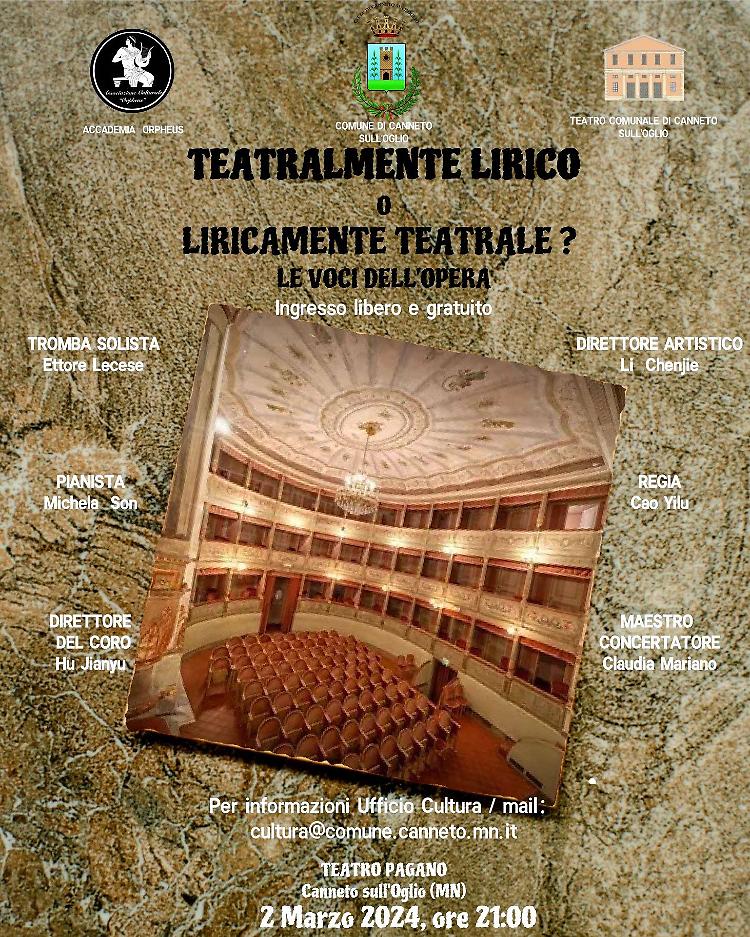 Teatralmente lirico o liricamente teatrale? Le voci dell’opera