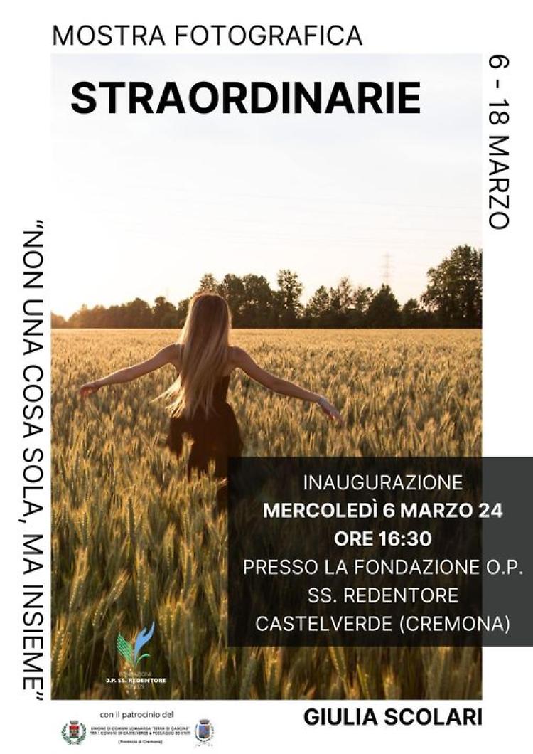 "Straordinarie" Mostra fotografica di Giulia Scolari