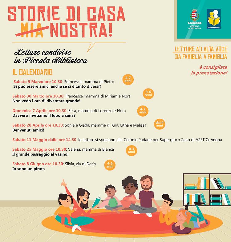 Storie di casa nostra! Letture condivise per famiglie