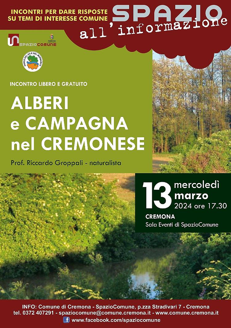 “Gli alberi e la campagna nel cremonese” Incontro