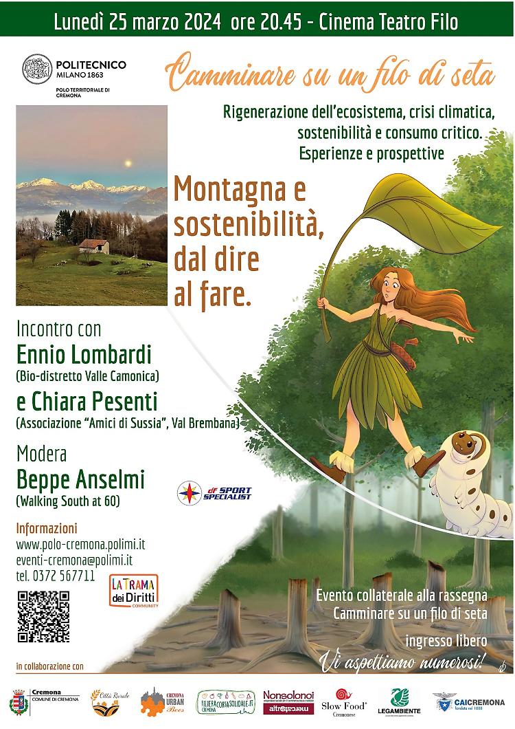 Incontro: "Montagna e sostenibilità, dal dire al fare"