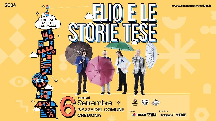 Elio e le Storie Tese al TRF Live sotto il Torrazzo