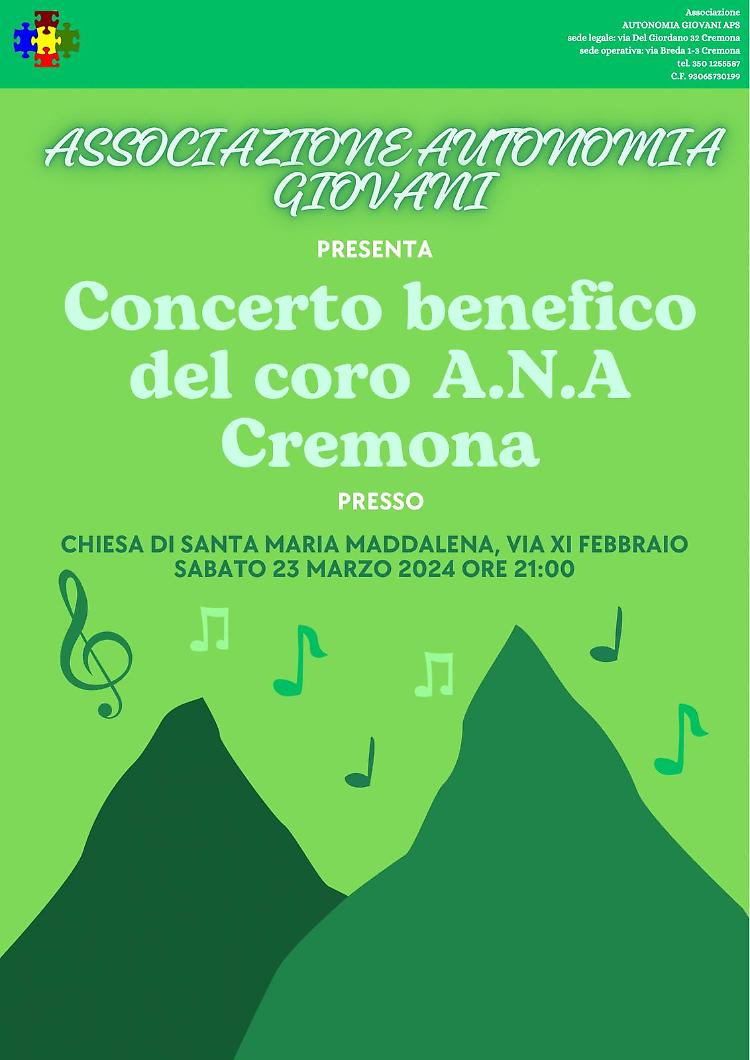 Concerto benefico del coro A.N.A della sezione Alpini