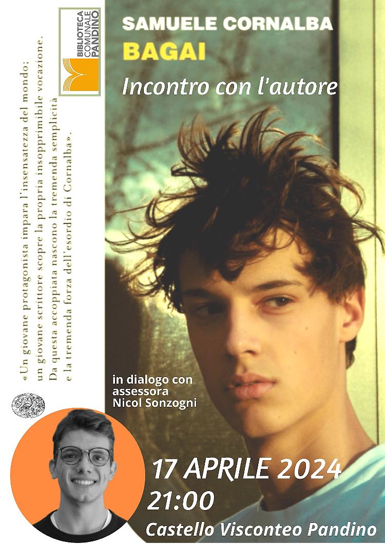 Presentazione del romanzo d'esordio di Samuele Cornalba: Bagai