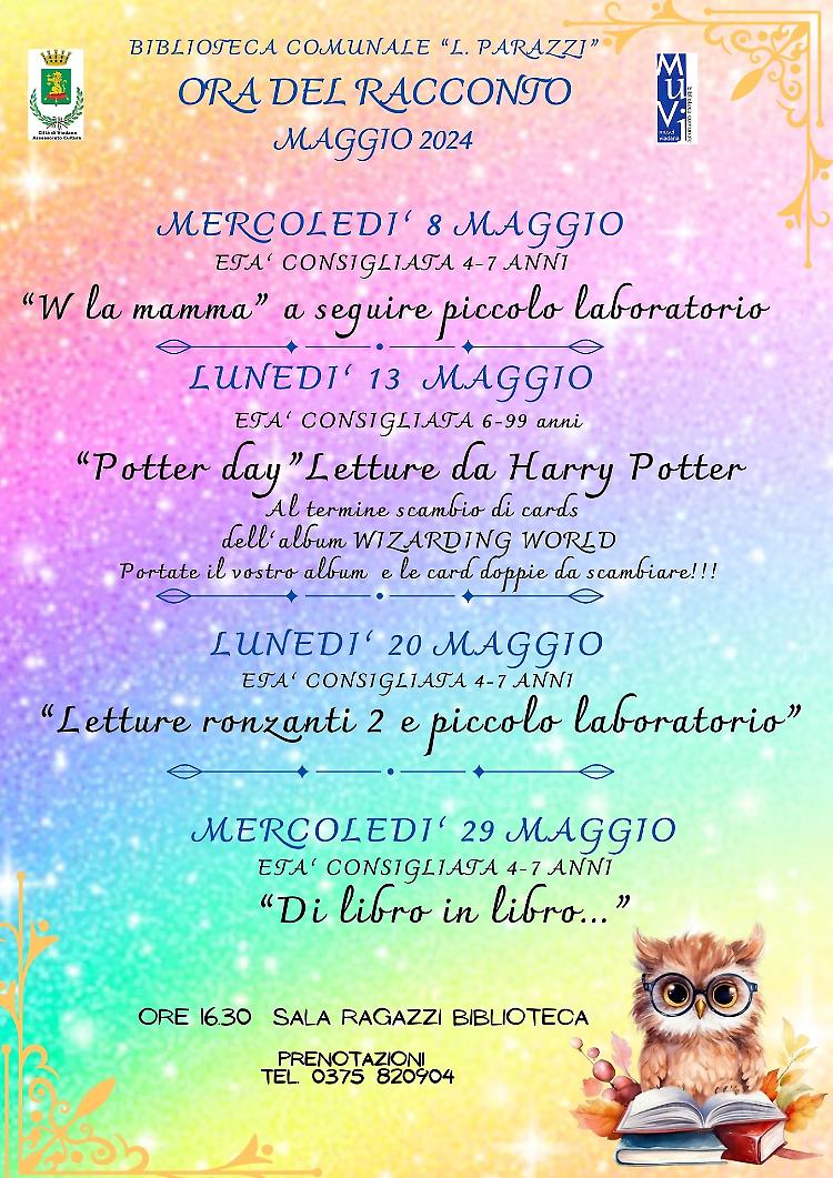 Ora del racconto, incontri per bambini