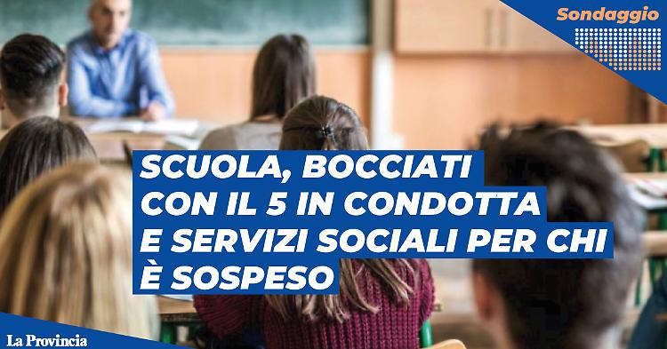 Riforma del voto in condotta, con il 5 la bocciatura: sei d'accordo?