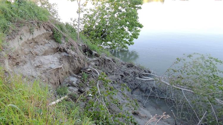 Po, sponde erose sul confine tra Lombardia ed Emilia-Romagna