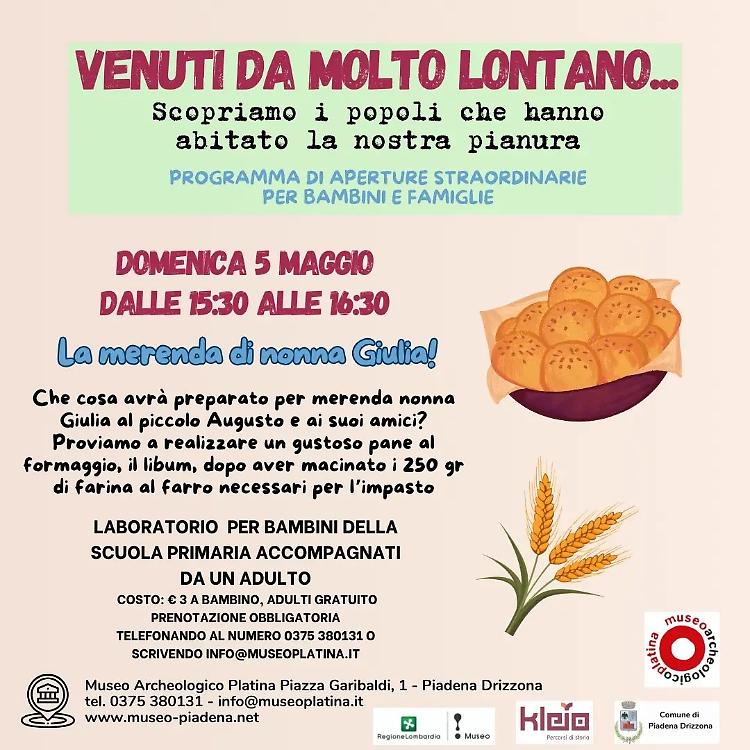 Al museo Platina "La merenda di nonna Giulia"