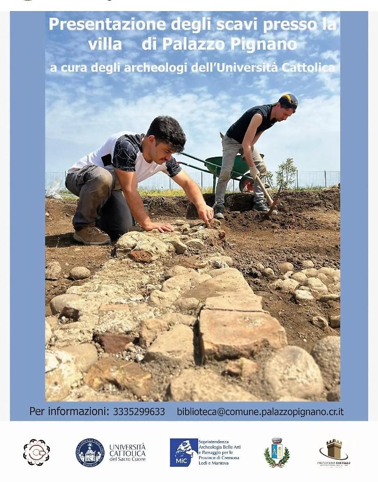Presentazione degli scavi archeologici presso la villa