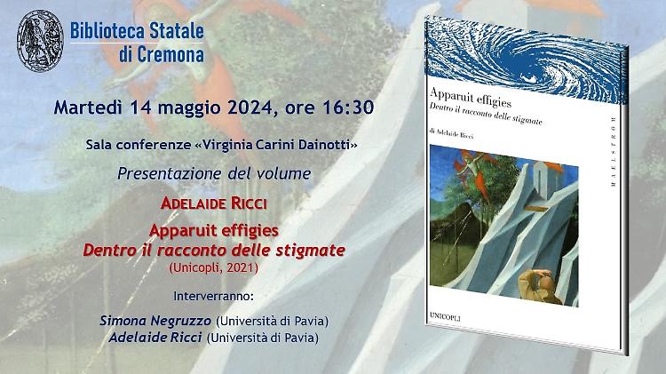 Presentazione di "Apparauit effigie" di Adelaide Ricci