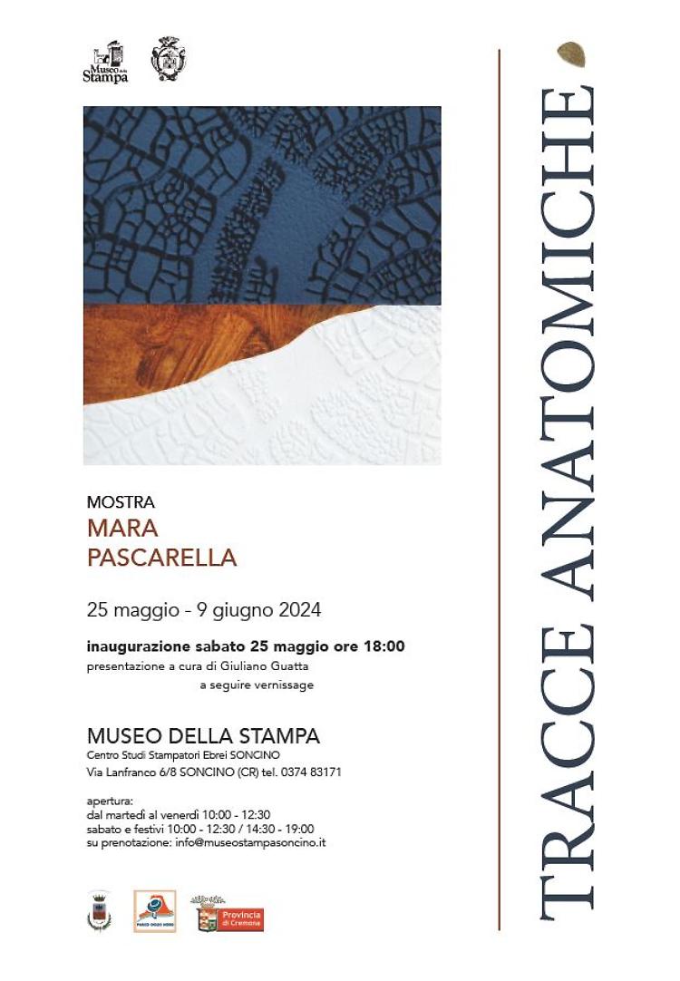 "Tracce Anatomiche" esposizione delle opere di Mara Pascarella