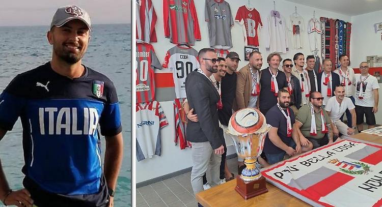 Festa grande per l'inaugurazione del club grigiorosso Emiliano Magni