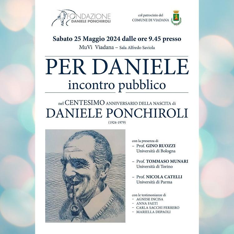 Incontro in memoria di Daniele Ponchiroli