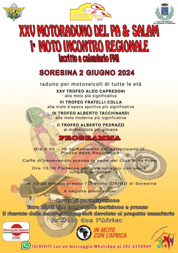 XXV motoraduno del Pa & Salam