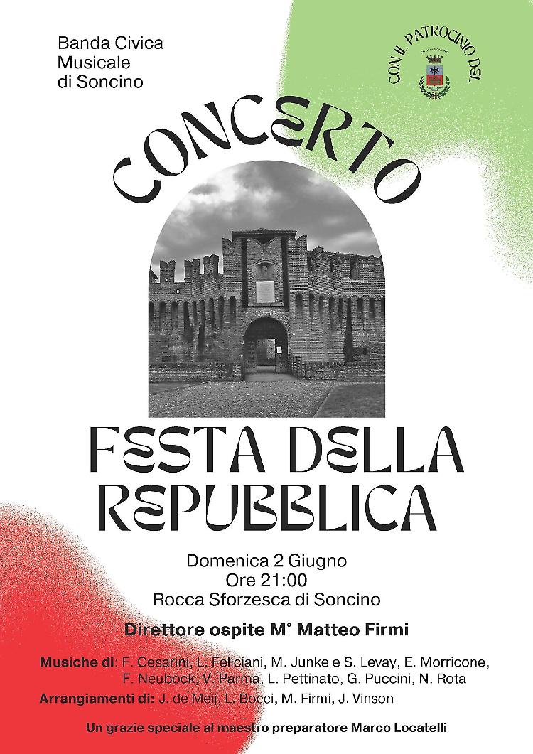 Concerto della Banda Civica per la Festa della Repubblica