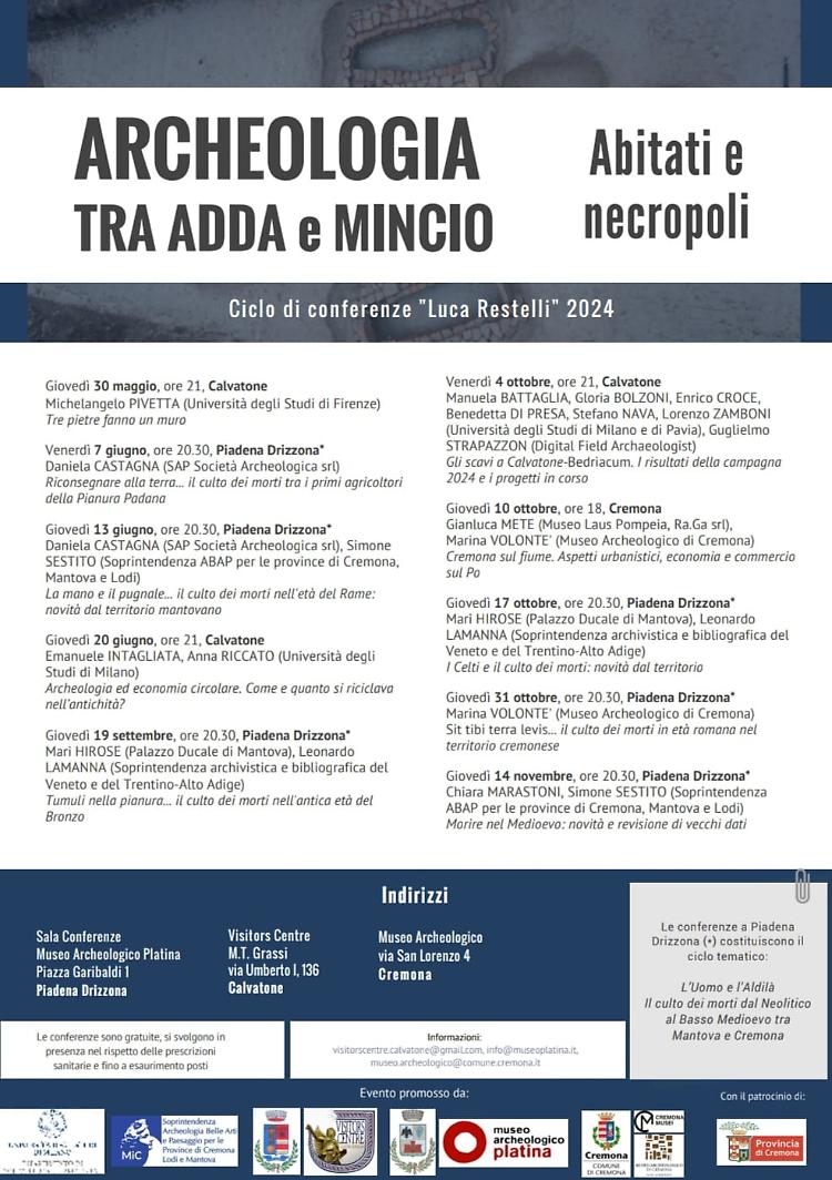 Il culto dei morti dal Neolitico al Basso Medioevo tra Mantova e Cremona