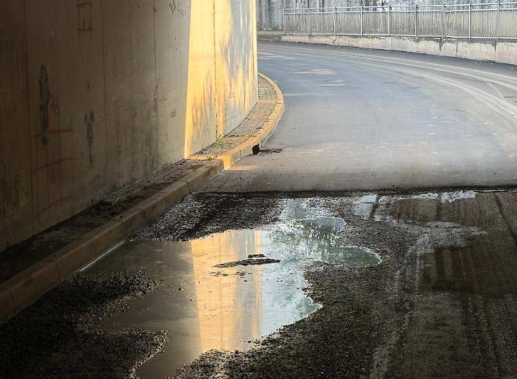 Falda più alta, allagato il sottopasso