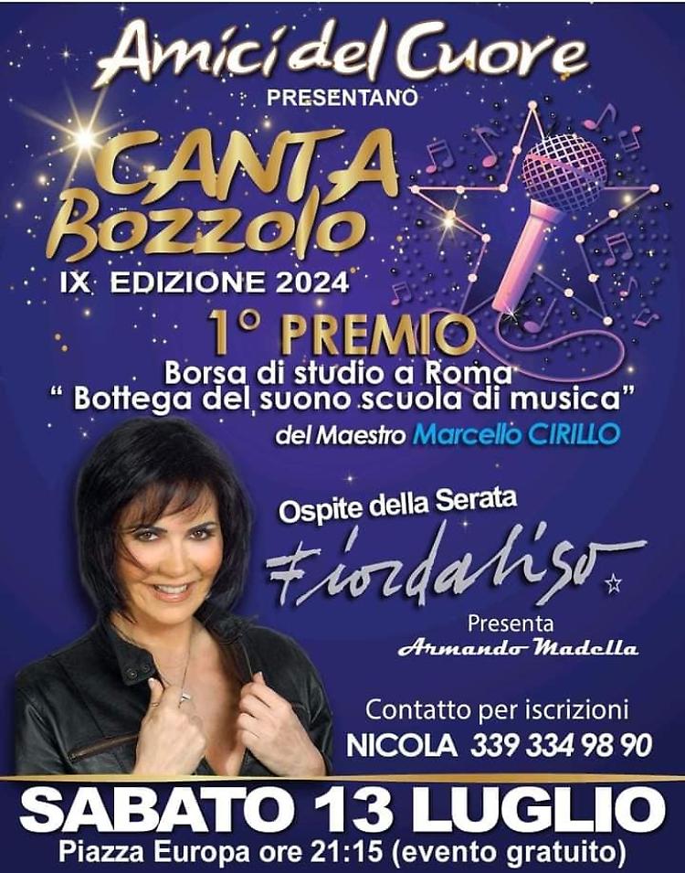Canta Bozzolo 2024! 9a edizione del concorso canoro