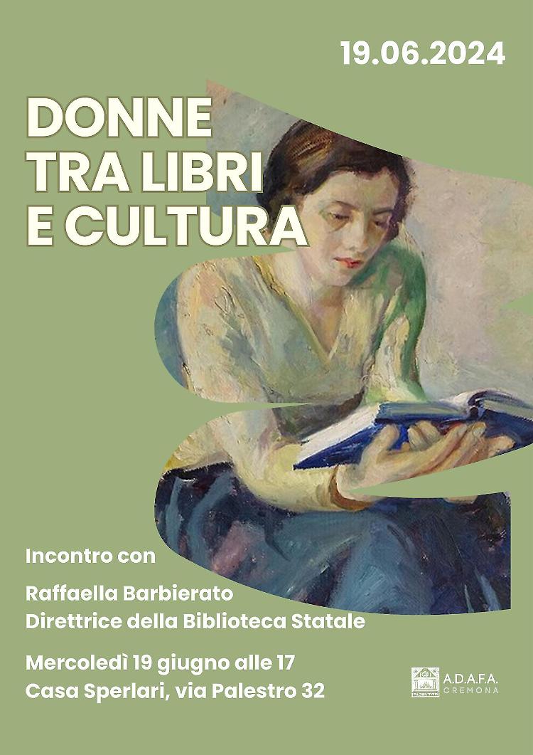 Incontro "Donne tra libri e cultura" con Raffaella Barbierato