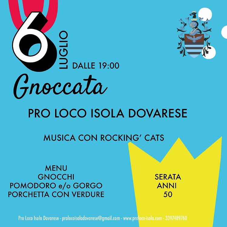Gnoccata e serata anni 50: LuDiLuglio Isolano