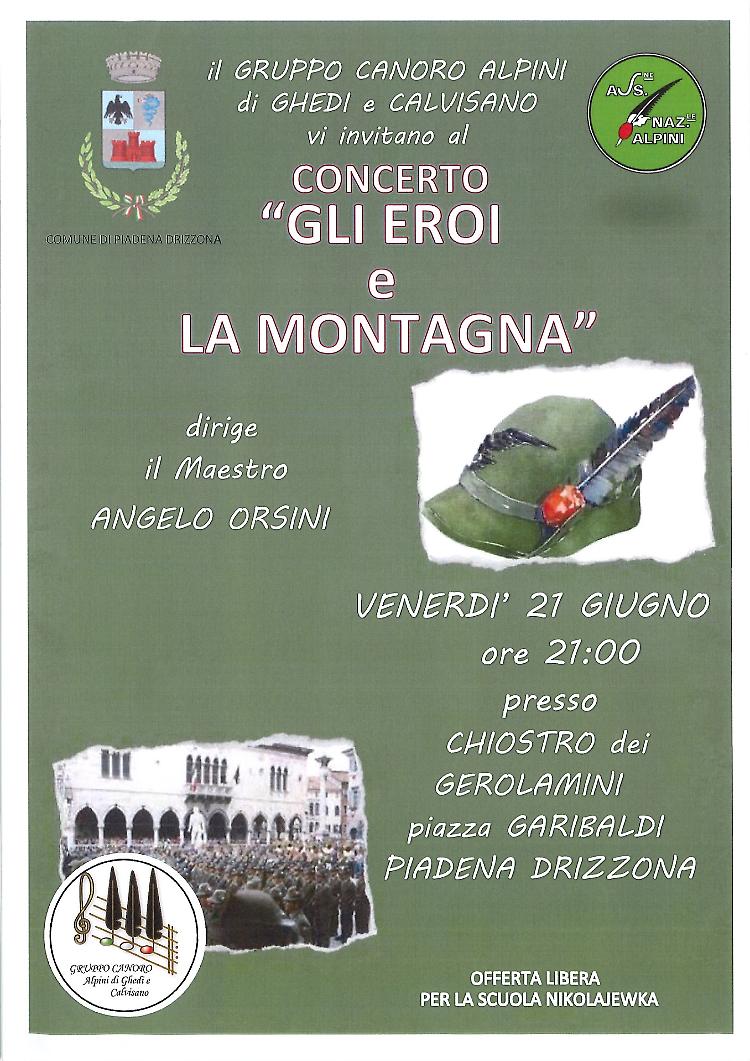 Concerto "Gli eroi e la montagna"