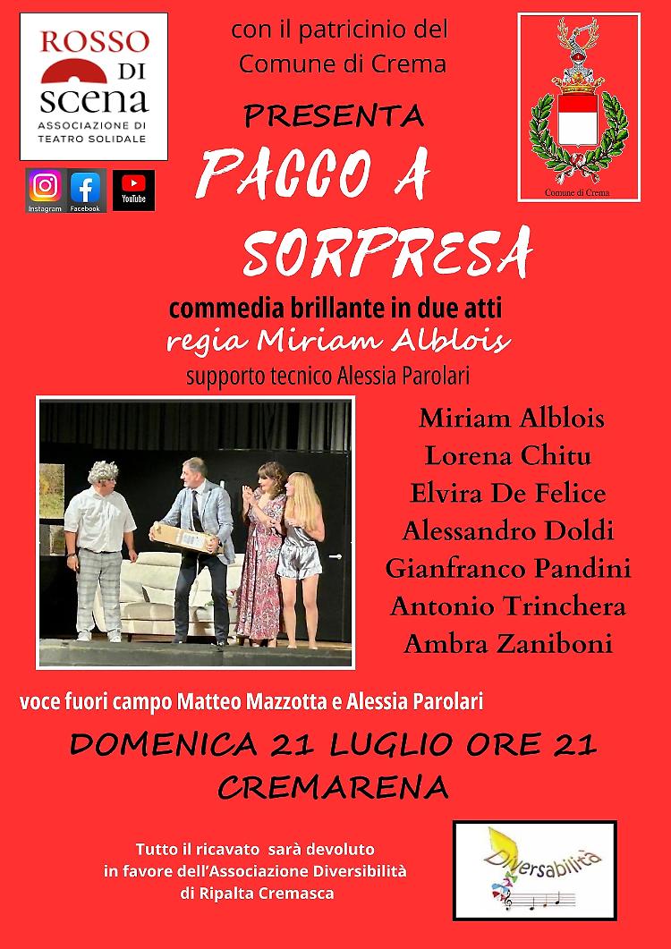 "Pacco a sorpresa" Commedia brillante in due atti