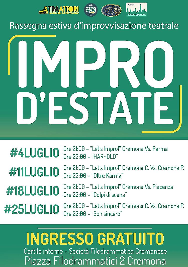 Impro d’Estate! con la scuola dei TraAttori 