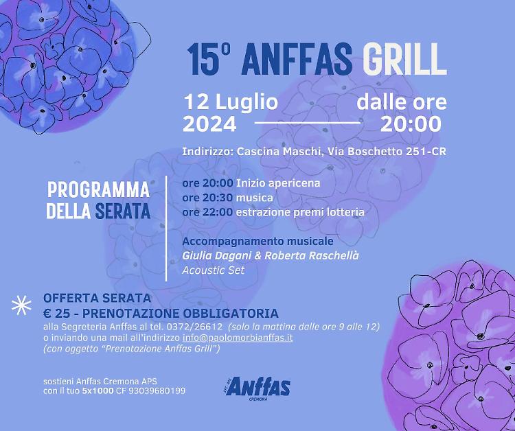 15° Anfass Grill: apericena e musica dal vivo