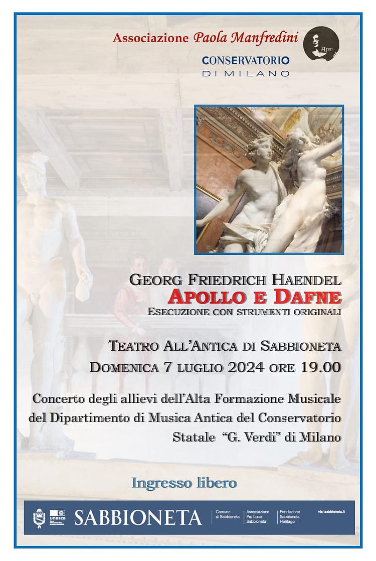 “Apollo e Dafne” celebre cantata italiana di Haendel 