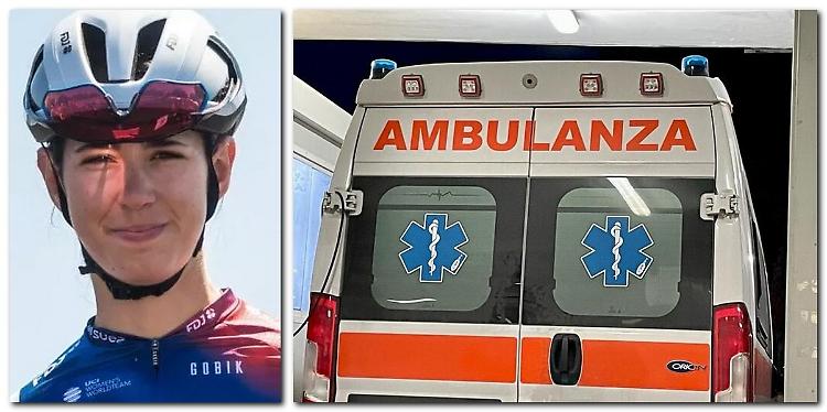 Investita la ciclista Marta Cavalli, trasportata in ospedale a Cremona