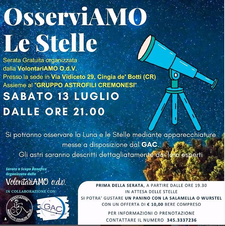 OsserviAMO le Stelle, una serata magica