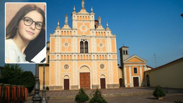 Tutto il paese insieme a Serena. E una rondine entra in chiesa