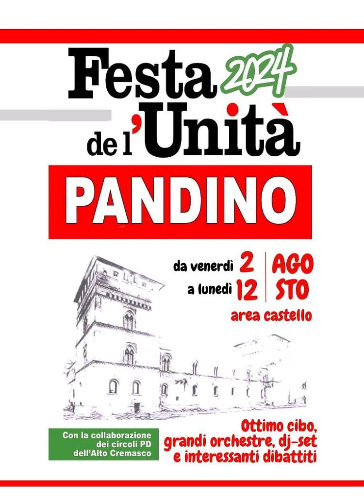 Festa de l'Unità: grandi orchestre, dibattiti...