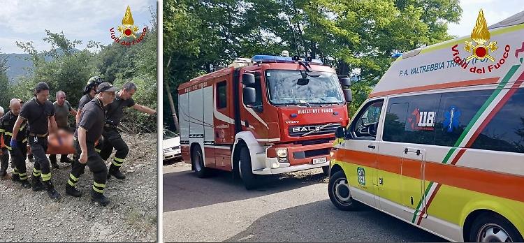 Cade nel bosco durante una battuta di caccia, cremonese ferito