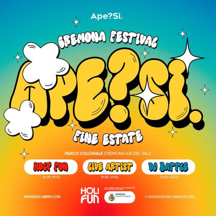 Ape? Sì. Il festival di fine estate