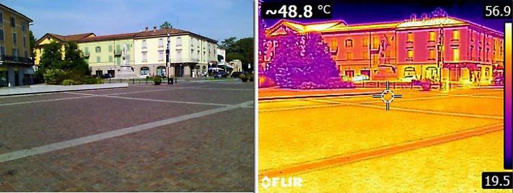 Super caldo: 50 gradi al suolo. «Il centro ha fame di alberi»