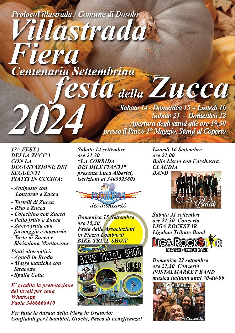 Fiera centenaria settembrina: festa della zucca 2024