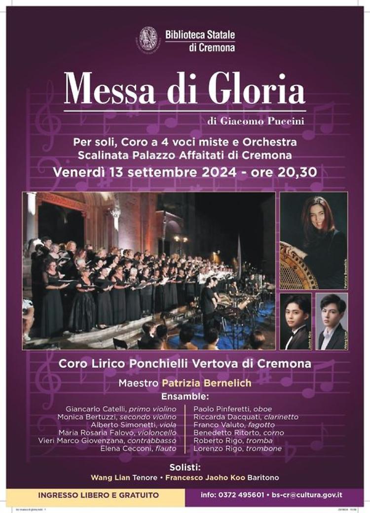 Messa di Gloria, coro lirico Ponchielli Vertova