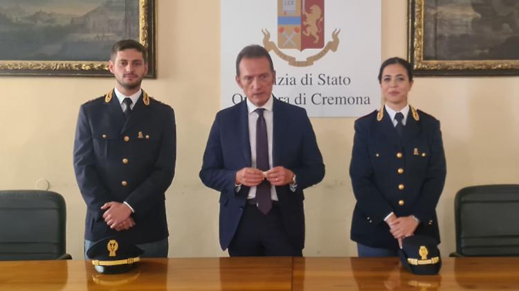 Polizia di Stato, presentati i due nuovi funzionari Rosaria Sabia e Alessio Balloi 