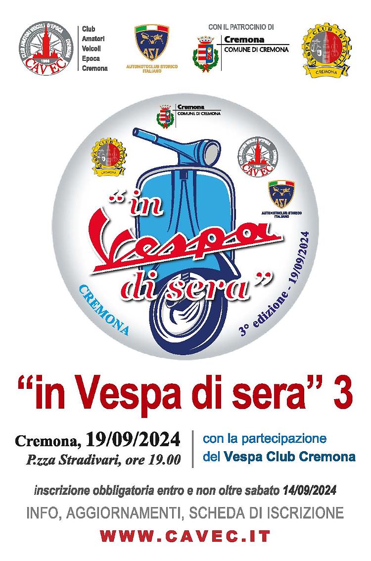 "IN VESPA DI SERA" Terza edizione