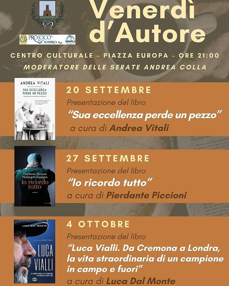 Pierdante Piccioni presenta "Io ricordo tutto"