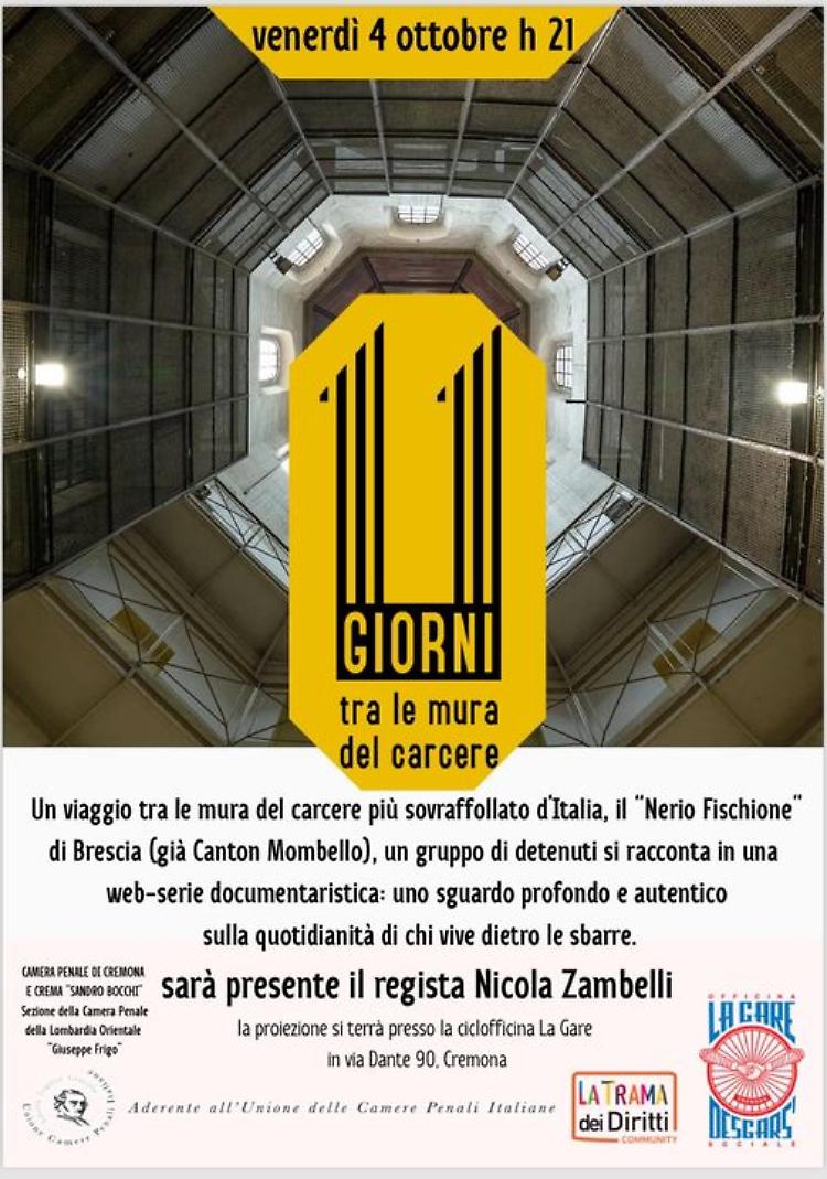 Proiezione di "11 giorni tra le mura del carcere"
