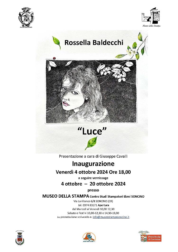 “Luce” esposte le opere di Rossella Baldecchi