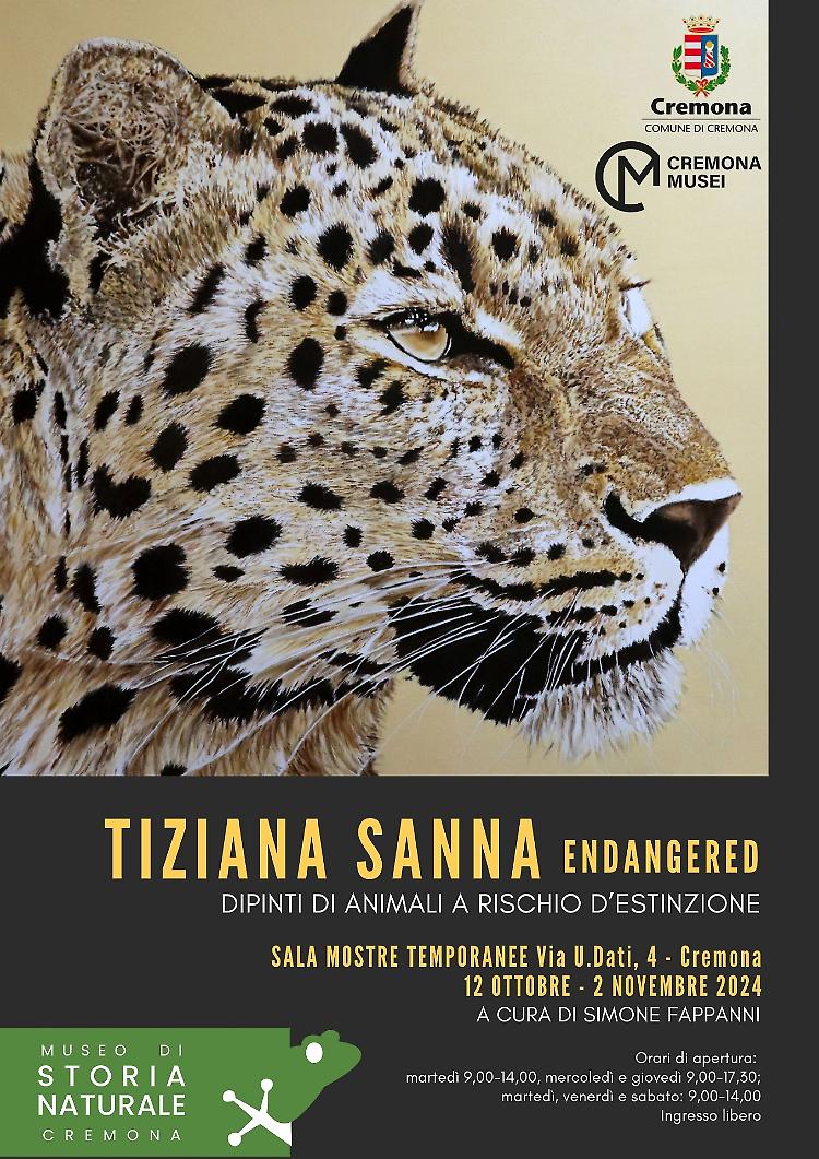 “Endangered” dipinti di animali a rischio d'estinzione