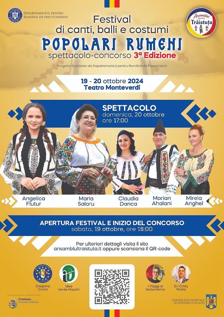 Festival "Canti, balli e costumi popolari rumeni" 