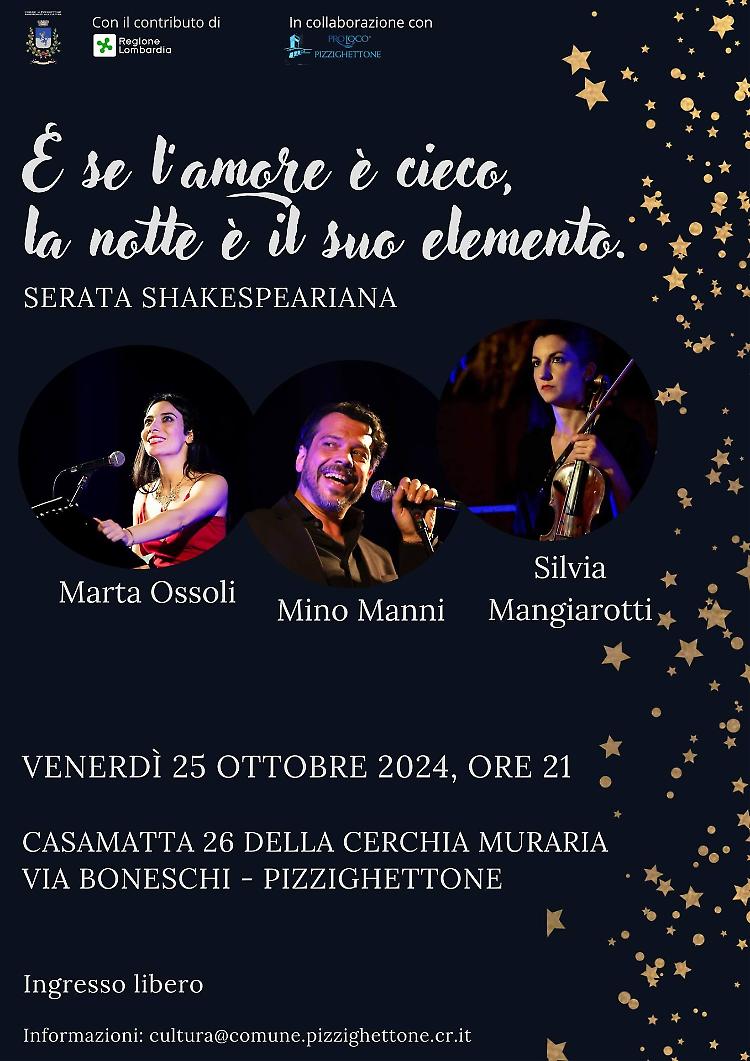 "E se l’amore è cieco, la notte è il suo elemento" reading teatrale